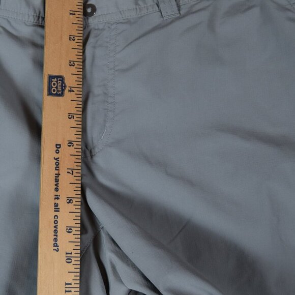 Columbia Gray Nylon Hiking Capri Pants Size 16 Gorpcore Cargo Packable Travel - Picture 8 of 10